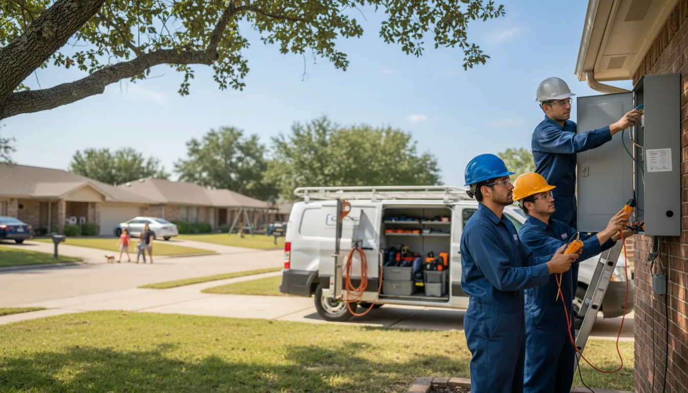 Certified electrician providing emergency electrical services in Bushnell, NE